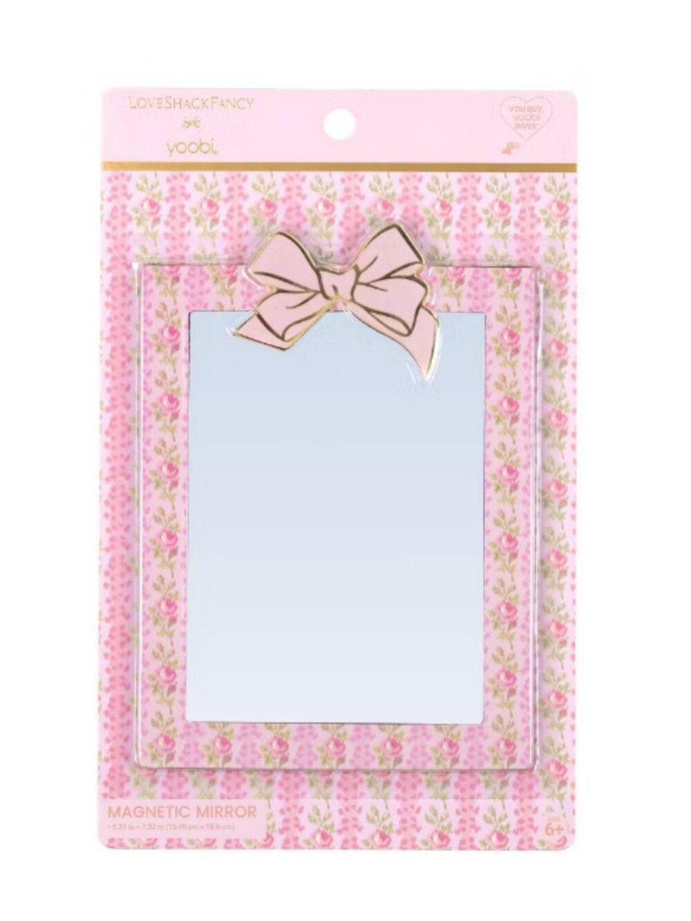 LoveShackFancy x Target- Magnetic Mirror Strawberry Macaroon